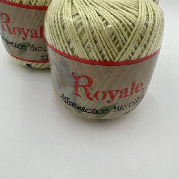 NEW! Royal Silkessence Microfiber 100% Acrylic Color light Yellow Green 4 Pack - Picture 5 of 8